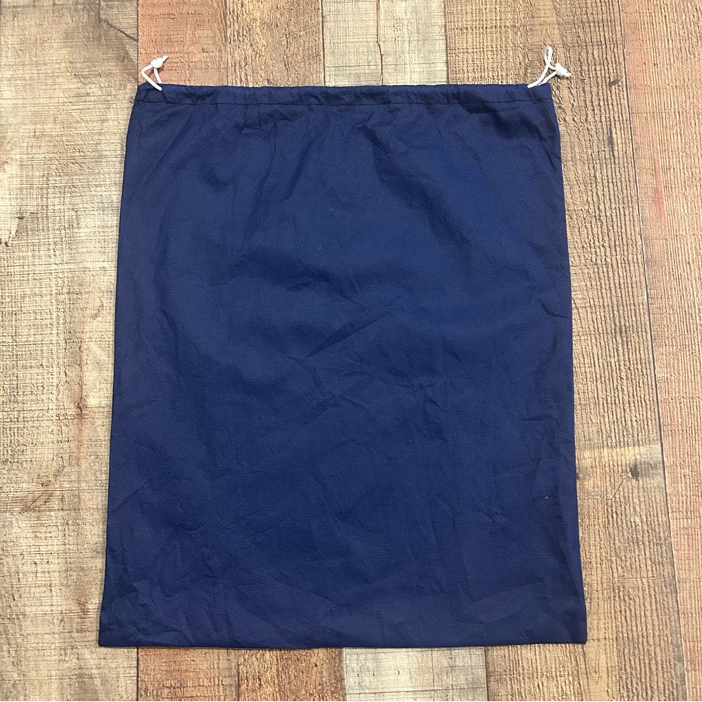Dooney & Bourke Dust Bag Navy Blue 14x18.5 Drawstring Logo Storage Pouch - Picture 4 of 4